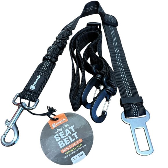 NWT PawSafe Dog Seat Belt Universal Clip Elastic Bungee One Size - Picture 5 of 5